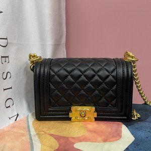 Chanel Fashion Leboy black cross-body bag
